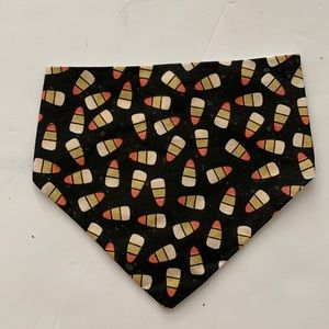 Pet bandanna, candy corn slip on for small dog or cat